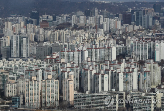 서울 시내 아파트 단지들의 모습. 연합뉴스